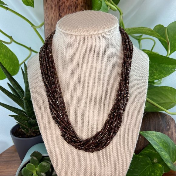 Silpada Bronze Beaded Necklace - Picture 2 of 13